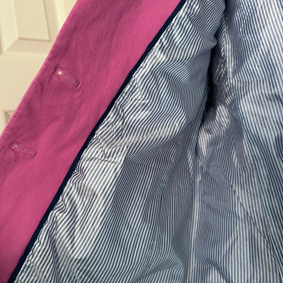 J.Crew 20 Pink Two-Button Preppy Office Siren Blazer Boardroom Chic Academia - Picture 8 of 8